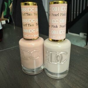 DND DC Nail Polish Set - Turf Tan & Pearl Pink